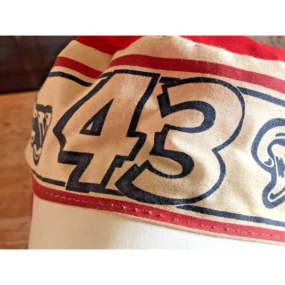 Richard Petty Painter's Cap NASCAR Vintage Fabric Hat #43 Auto Stock Car Racing - Picture 2 of 7